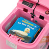 Yeah Depot - 12V Kids Ride On Box, Electric Box Car with High-Low Speeds, Variable Speed Throttle, MP3, USB, Storage, Battery Powered Toy Gift for 8-12 Years Old, Pink + Black