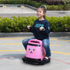 Yeah Depot - 12V Kids Ride On Box, Electric Box Car with High-Low Speeds, Variable Speed Throttle, MP3, USB, Storage, Battery Powered Toy Gift for 8-12 Years Old, Pink + Black