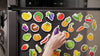 Little World - 31 Foam Fridge Magnets for Toddlers 1-3 years Fruits and Veggies Magnets
