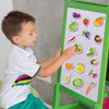 Little World - 31 Foam Fridge Magnets for Toddlers 1-3 years Fruits and Veggies Magnets
