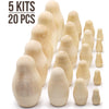 Aevvv - Blank Nesting Dolls Lot of 5 Sets by 4 pcs Blank Matryoshka Dolls for DIY Ideas