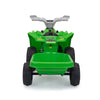 Yeah Depot - 6V Kids Electric ATV, Toddler Ride on Car with Trailer, Music, Bluetooth and Power Display for Boys and Girls, Green