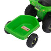 Yeah Depot - 6V Kids Electric ATV, Toddler Ride on Car with Trailer, Music, Bluetooth and Power Display for Boys and Girls, Green