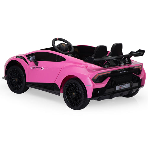 Yeah Depot - Licensed Lamborghini 24V Kids Electric Car, Battery Powered Sports Car w/ 2.4G Remote Control, LED Lights, Music, USB, High-Low Speed, Drifting, Gift for Children 3-8