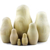 Matryoshka&Handicraft - Unpainted Nesting Dolls DIY 7 Pcs Matryoshka Nesting Dolls Blank DIY Unfinished