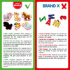 Little World - 27 Foam Fridge Magnets for Toddlers 3 years Farm Animals Magnets for Kids
