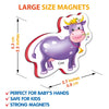 Little World - 27 Foam Fridge Magnets for Toddlers 3 years Farm Animals Magnets for Kids