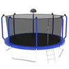 Yeah Depot - 14FT Trampoline with Basketball Hoop, ASTM Approved Reinforced Type Outdoor Trampoline with Enclosure Net