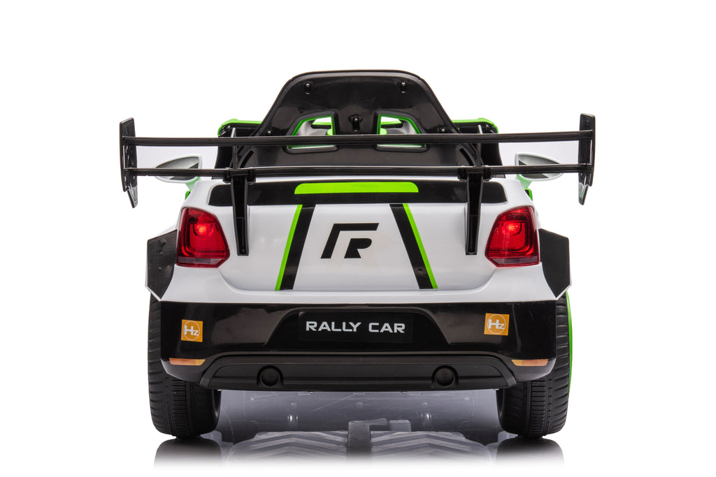 Yeah Depot - 12V4A 20W*2 one button start, forward and backward, high and low speed, music, front light, power display, two doors can open, 2.4G R/C, seat belt four wheel absorber KIDS RIDE ON CAR