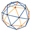 Yeah Depot - Outdoor Dome Climber, Monkey Bars Climbing Tower, Jungle Gym Playground for Kids Aged 3-10, Blue & Yellow