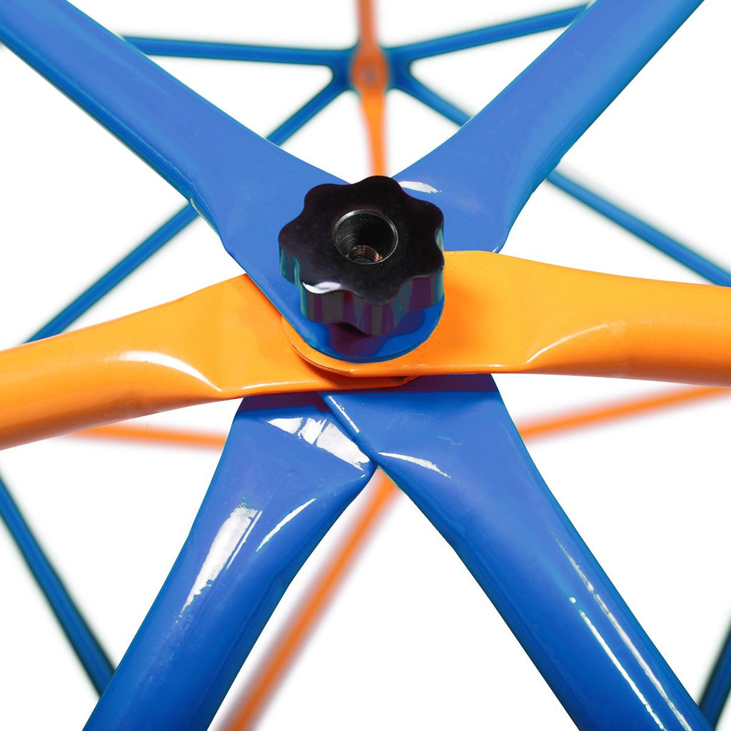 Yeah Depot - Outdoor Dome Climber, Monkey Bars Climbing Tower, Jungle Gym Playground for Kids Aged 3-10, Blue & Yellow
