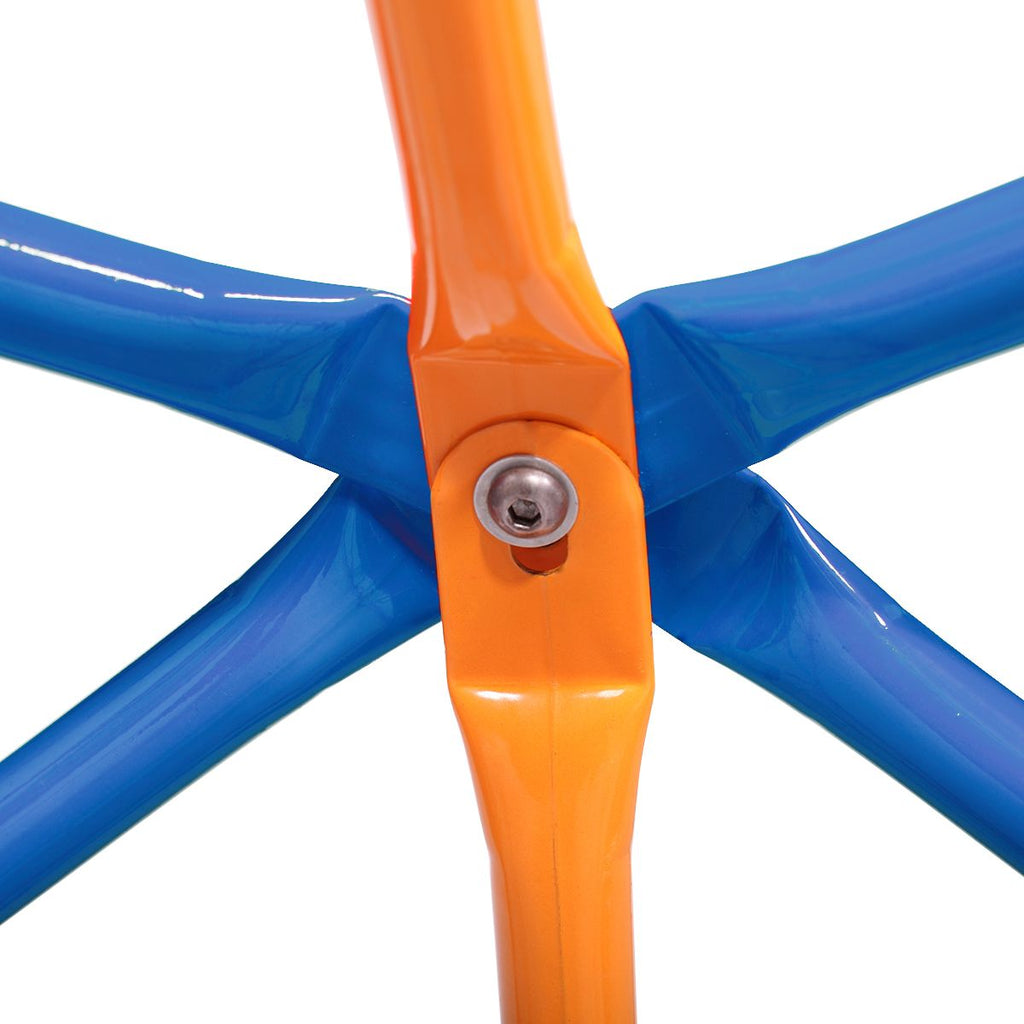Yeah Depot - Outdoor Dome Climber, Monkey Bars Climbing Tower, Jungle Gym Playground for Kids Aged 3-10, Blue & Yellow