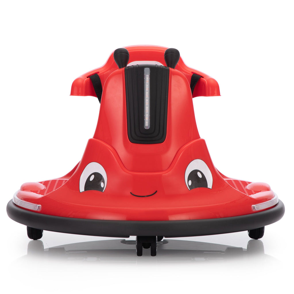 Yeah Depot - 12V Snail-Shaped Kids Electric Bumper Car with Remote Control, Ride On Car with LED Lights, Music, 360 Degree Rotate, Toddler Race Toys, 3-8 Years Old
