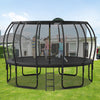 Yeah Depot - 16FT Trampoline for Kids with Upgraded ArcPole and Composite TopLoop for Safety Enclosure, Plus Basketball Board and 12 Ground Stakes, Outdoor Recreational Playset Balance Physical Training Trampoline