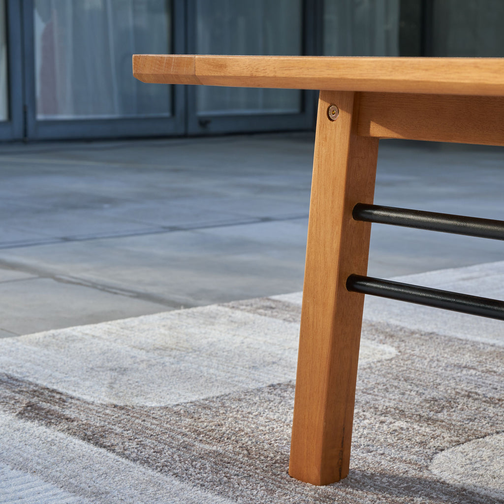 Yeah Depot - Rayna Honey Patio Wood Sofa Table