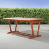 Yeah Depot - Carlton Reddish Brown Tropical Wood Patio Dining Table with Folding Extension