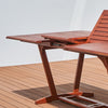 Yeah Depot - Carlton Reddish Brown Tropical Wood Patio Dining Table with Folding Extension