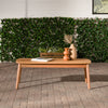 Yeah Depot - Contemporary Eucalyptus Wood Patio Coffee Table â€“ Natural