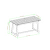 Yeah Depot - Contemporary Solid Wood Slat-Top Patio Dining Table â€“ Natural