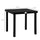 Yeah Depot - Outsunny Outdoor Dining Table for 4 Person, Square, Aluminum Metal Legs for Garden, Lawn, Patio, Woodgrain Black
