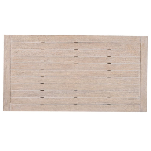 Yeah Depot - Outdoor Dining Set Patio Dining table and Chairs with Rattan Backrest and Removable Cushions for Patio and Backyard, White Washed