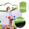 Yeah Depot - 55'' Toddlers Trampoline with Safety Enclosure Net and Balls, Indoor Outdoor Mini Trampoline for Kids