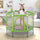 Yeah Depot - 55'' Toddlers Trampoline with Safety Enclosure Net and Balls, Indoor Outdoor Mini Trampoline for Kids
