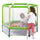 Yeah Depot - 55'' Toddlers Trampoline with Safety Enclosure Net and Balls, Indoor Outdoor Mini Trampoline for Kids