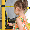Yeah Depot - 55 Inch Kids Trampoline with Safety Enclosure Net, 4.5FT Outdoor Indoor Trampoline for Kids (Yellow)