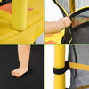 Yeah Depot - 55 Inch Kids Trampoline with Safety Enclosure Net, 4.5FT Outdoor Indoor Trampoline for Kids (Yellow)