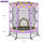 Yeah Depot - 55 Inch Kids Trampoline with Safety Enclosure Net, 4.5FT Outdoor Indoor Trampoline for Kids (Purple)