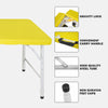 Yeah Depot - 4ft Yellow Portable Folding Table Indoor&Outdoor Maximum Weight 135KG Foldable Table for Camping