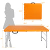 Yeah Depot - 4ft Orange Portable Folding Table Indoor&Outdoor Maximum Weight 135KG Foldable Table for Camping