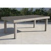 Yeah Depot - Balcones Outdoor Furniture, Wicker Rectangular Dining Table, Gray