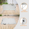 Yeah Depot - 4ft Portable Folding Table Indoor&Outdoor Maximum Weight 135KG Foldable Table for Camping White