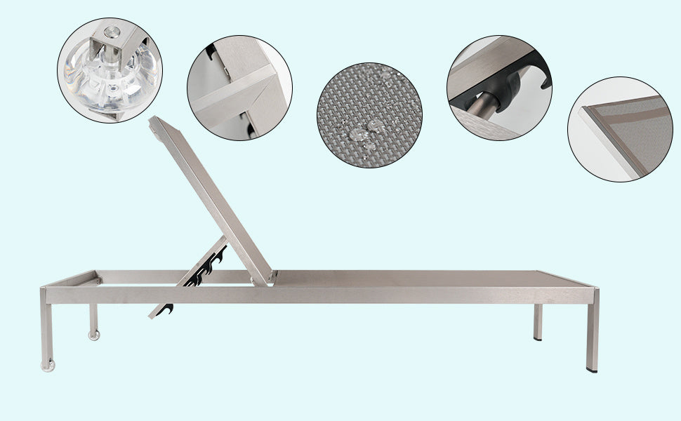 Yeah Depot - Modern design All aluminum outdoor coffee table and lounge