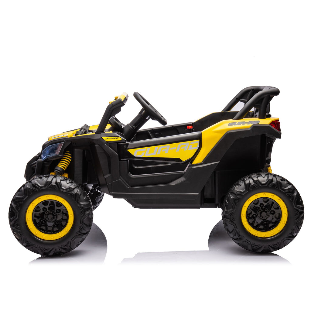 Yeah Depot - 12V Ride On Car with Remote Control,UTV ride on for kid,3-Point Safety Harness, Music Player (USB Port/Volume Knob/Battery Indicator), LED Lights, High-Low Speed Switch - Off-Road Adventure for Kids