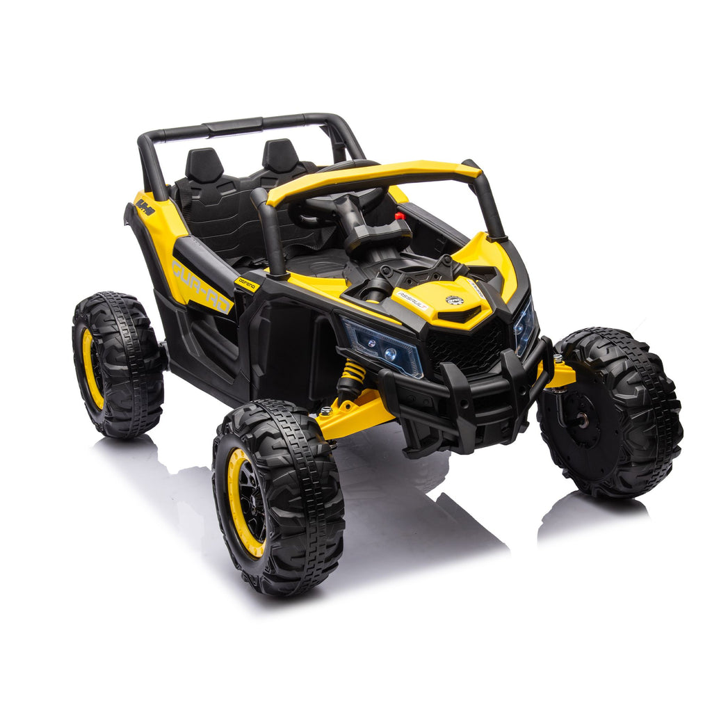 Yeah Depot - 12V Ride On Car with Remote Control,UTV ride on for kid,3-Point Safety Harness, Music Player (USB Port/Volume Knob/Battery Indicator), LED Lights, High-Low Speed Switch - Off-Road Adventure for Kids