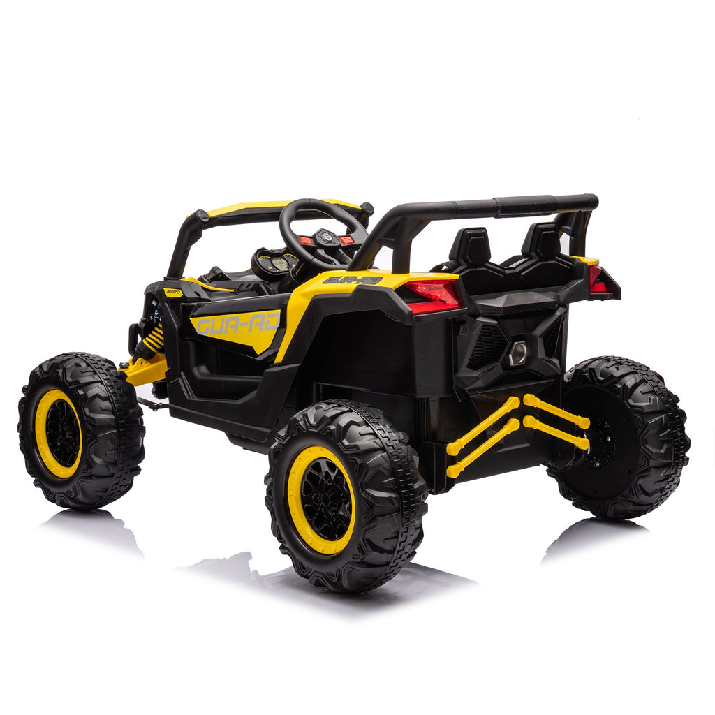 Yeah Depot - 12V Ride On Car with Remote Control,UTV ride on for kid,3-Point Safety Harness, Music Player (USB Port/Volume Knob/Battery Indicator), LED Lights, High-Low Speed Switch - Off-Road Adventure for Kids