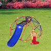 Yeah Depot - XCF007 6ft Dome climber with 1.2m slide for age 3+ climber with Climbing Stones
