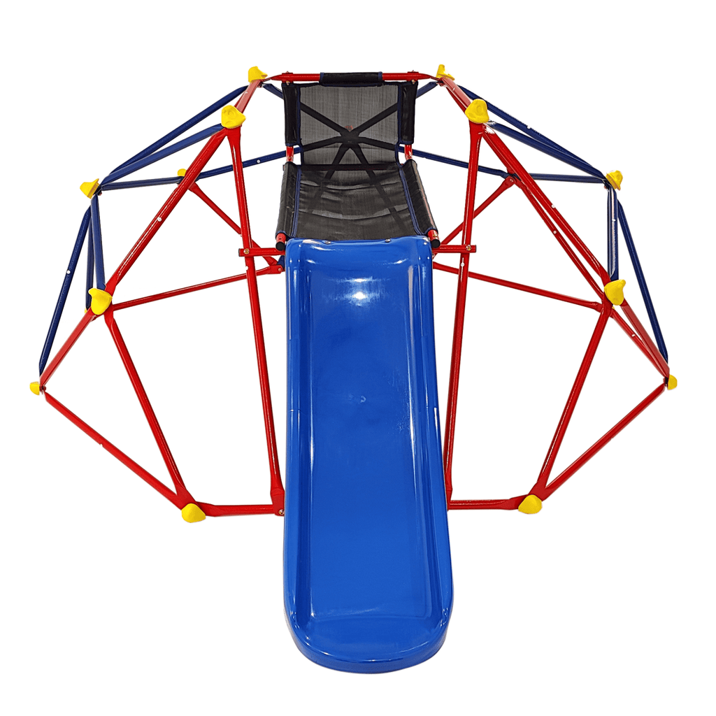 Yeah Depot - XCF007 6ft Dome climber with 1.2m slide for age 3+ climber with Climbing Stones