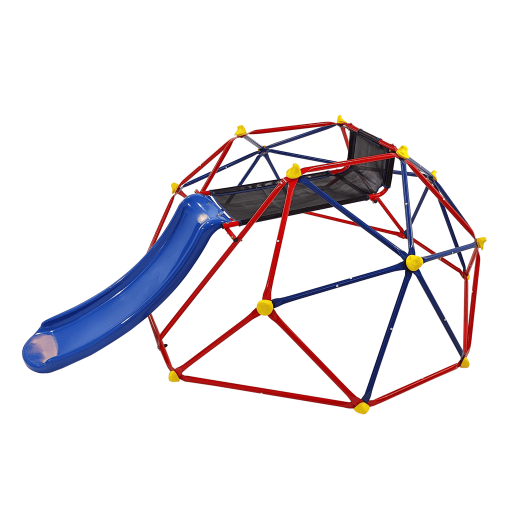 Yeah Depot - XCF007 6ft Dome climber with 1.2m slide for age 3+ climber with Climbing Stones