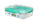 Flexile - Sistema To Go, 1.65L/6.9 Cups, 1 Pack, Plastic Rectangular Bento Lunch with Yogurt Pot, Teal