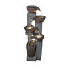 Rcosy - 39inches Outdoor Water Fountains with LED Lights for Garden Decor