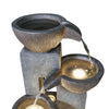 Rcosy - 39inches Outdoor Water Fountains with LED Lights for Garden Decor