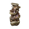 Rcosy - 29.9inches Rock Water Fountain with LED Lights