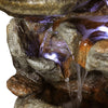 Rcosy - 29.9inches Rock Water Fountain with LED Lights