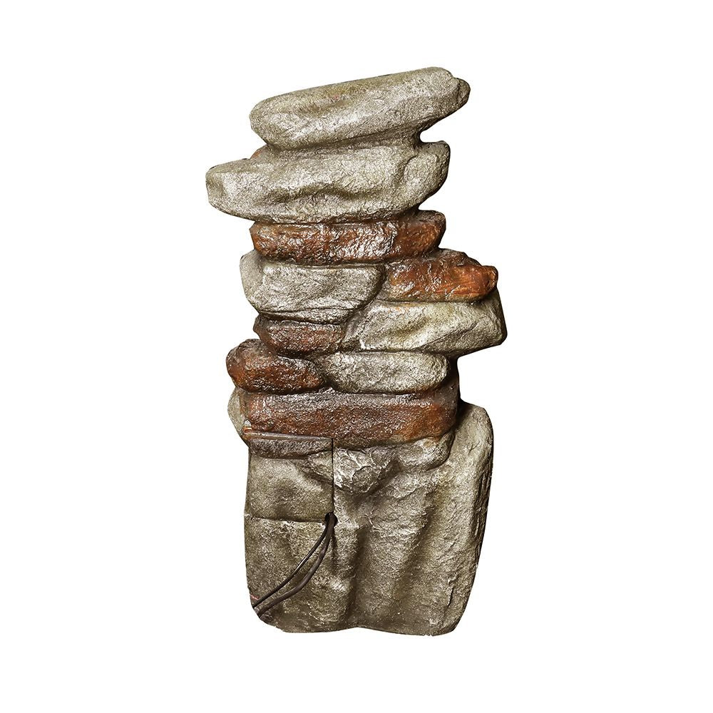Rcosy - 29.9inches Rock Water Fountain with LED Lights