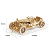 Smilegive - Robotime ROKR Grand Prix Car 3D Wooden Puzzle Game Assemble Racing Car Model Toys for Children Christmas Gifts MC401 Dropship