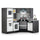 inQ Boutique - Interactive Kids Play Kitchen with Ice Maker & Chalkboard, Corner Design Pretend Cooking Set with Realistic Sound Effects-Coffee